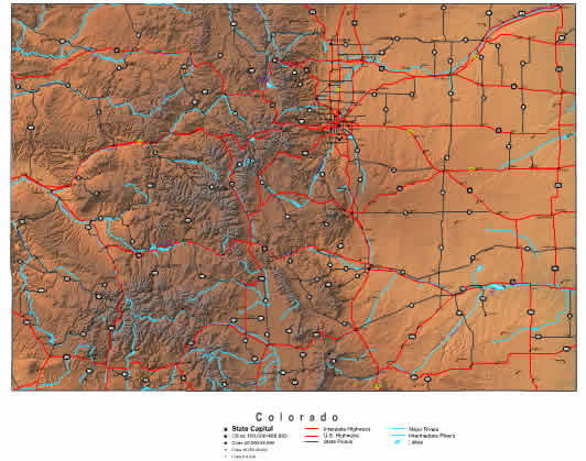 Colorado Map Online Maps Of Colorado State