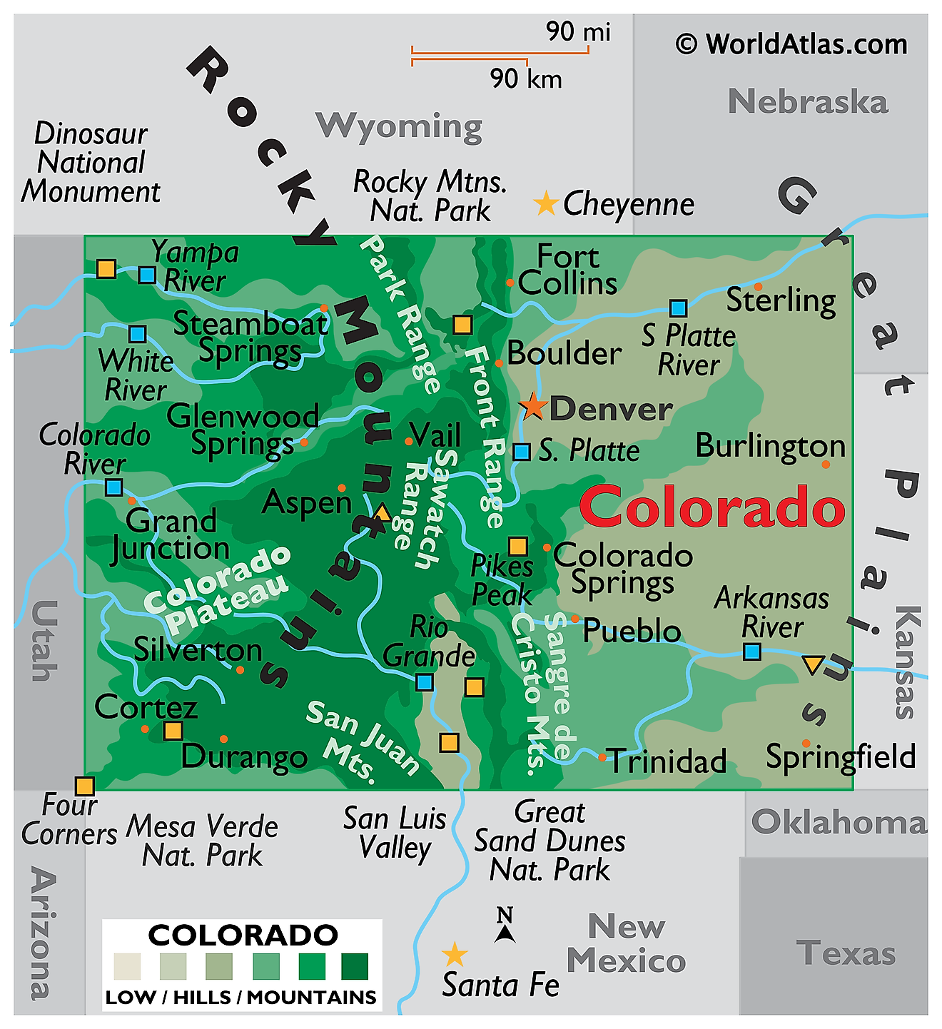 Colorado Maps Facts World Atlas