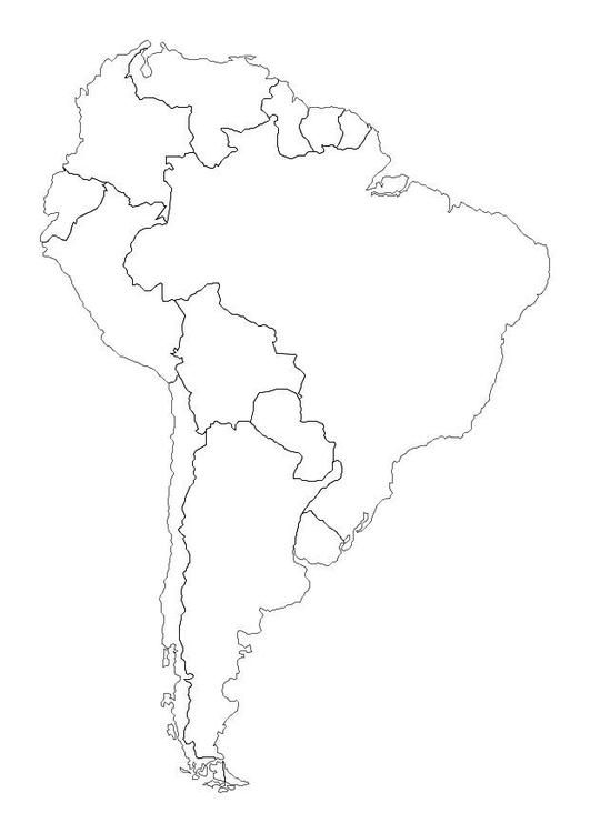 Coloring Page South America Free Printable Coloring Pages Mapa 