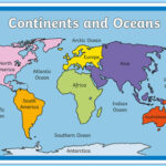 Continents And Oceans Map Geography Resources Twinkl