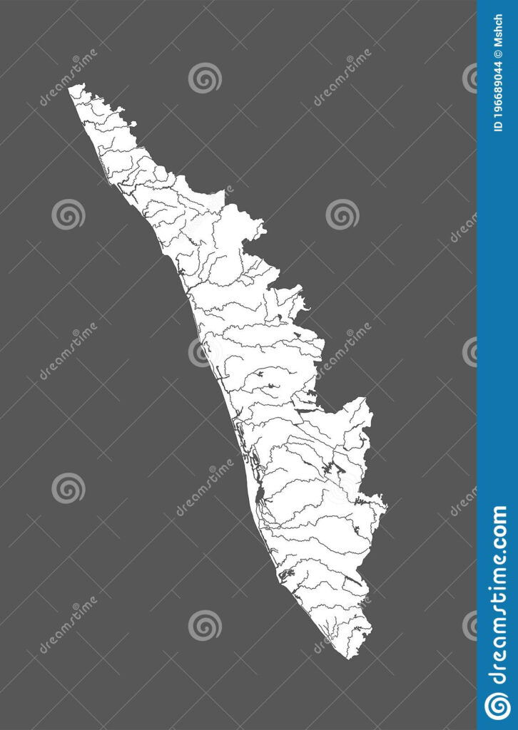 Detailed Map Of Kerala Vector Illustration CartoonDealer 9337210