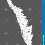 Detailed Map Of Kerala Vector Illustration CartoonDealer 9337210