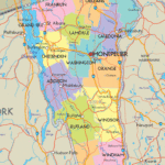 Detailed Political Map Of Vermont Ezilon Maps