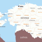 Estonia Political Map