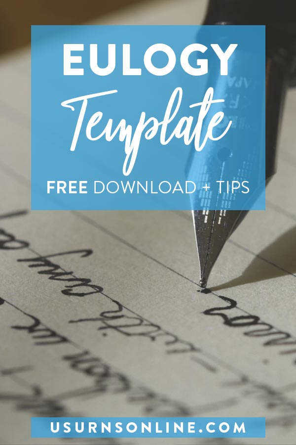 Eulogy Template Free Download Outline Tips Urns Online