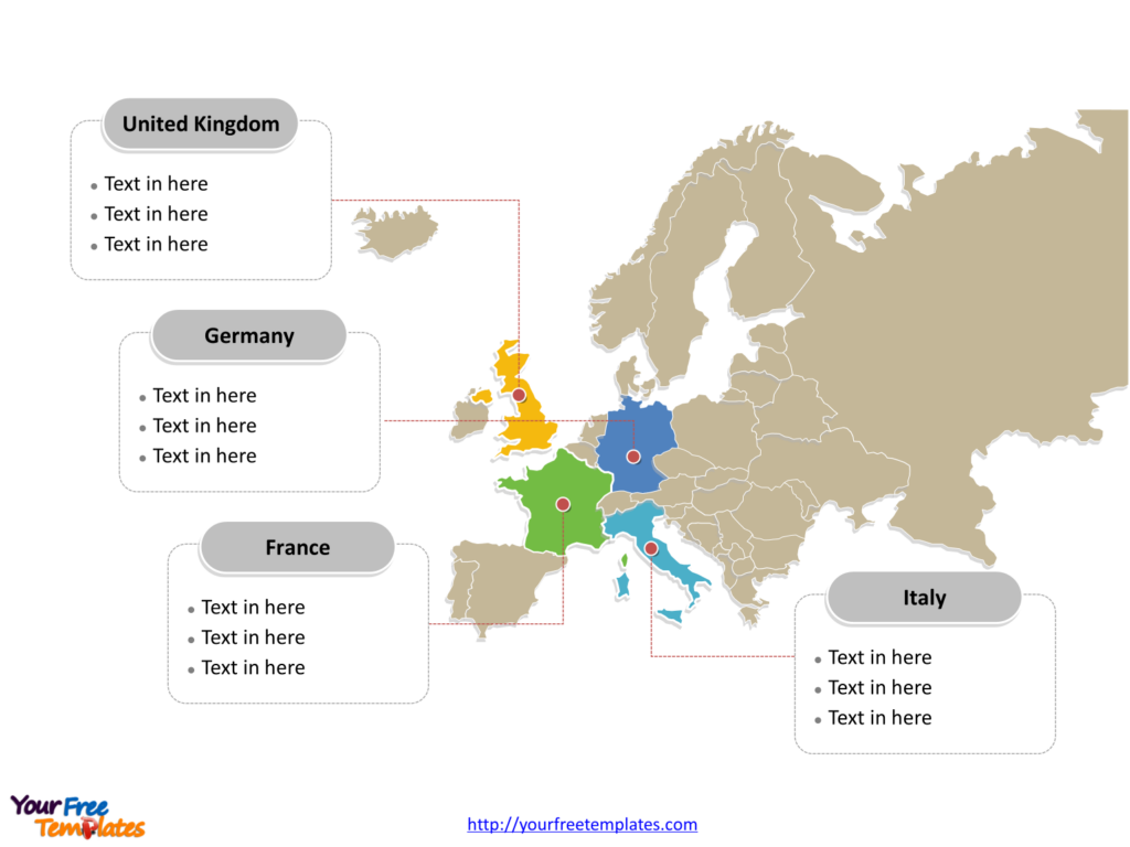 Europe Map Free Templates Free PowerPoint Templates