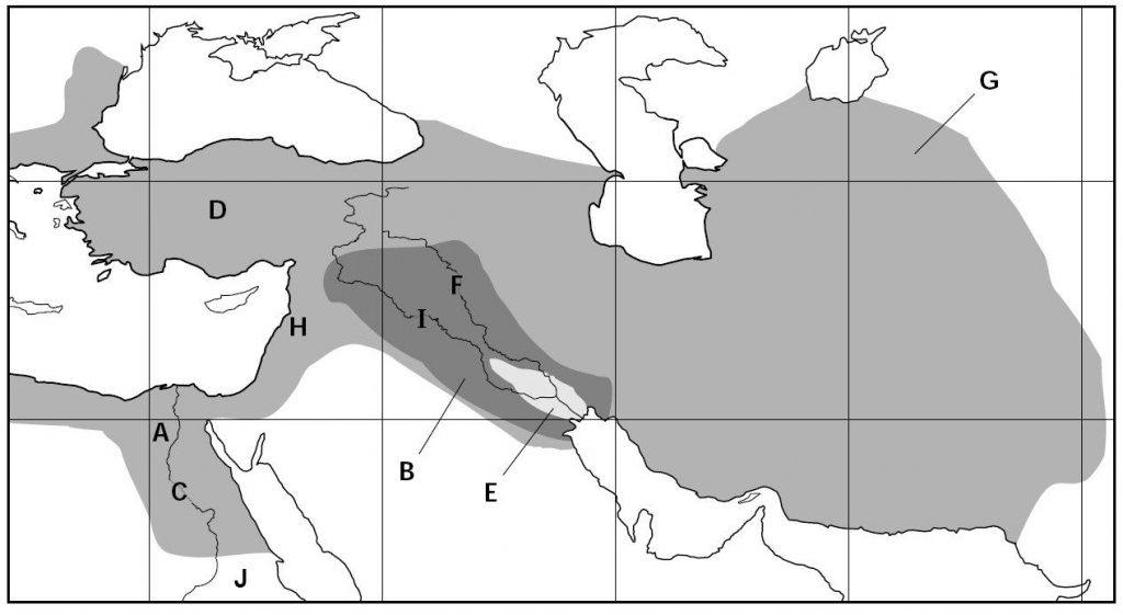 Fertile Crescent Map With Fill In The Blank 2024 - US Map Printable Blank