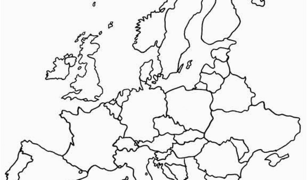 Fill In The Blank Map Of Europe Blank Map Of Europe Printable Outline 