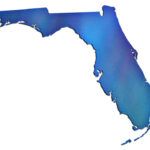 Florida Abstract Style Maps 19 Icey Blue