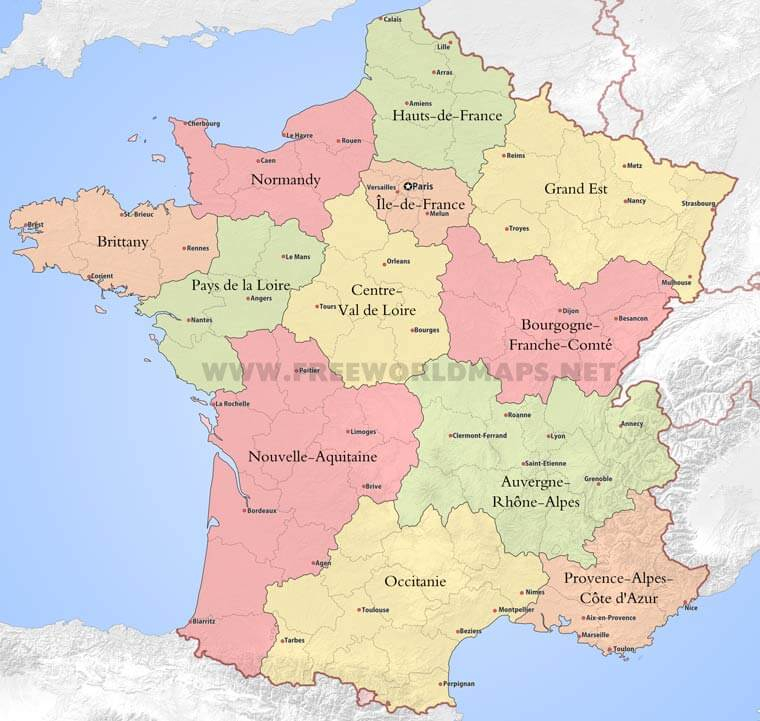 France Maps By Freeworldmaps