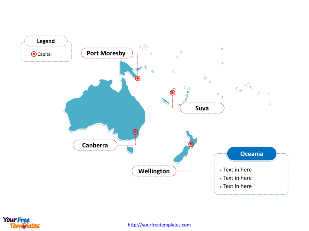 Free Oceania Editable Map Free PowerPoint Templates