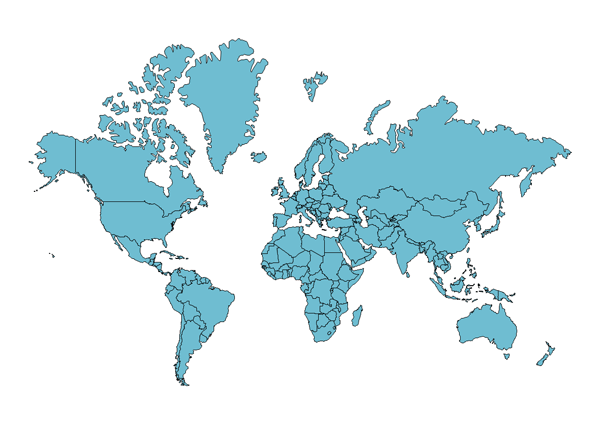 Geo Mapping Software Examples World Map Outline