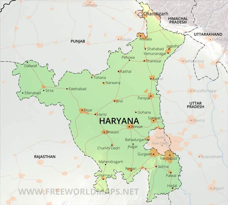 Haryana Maps