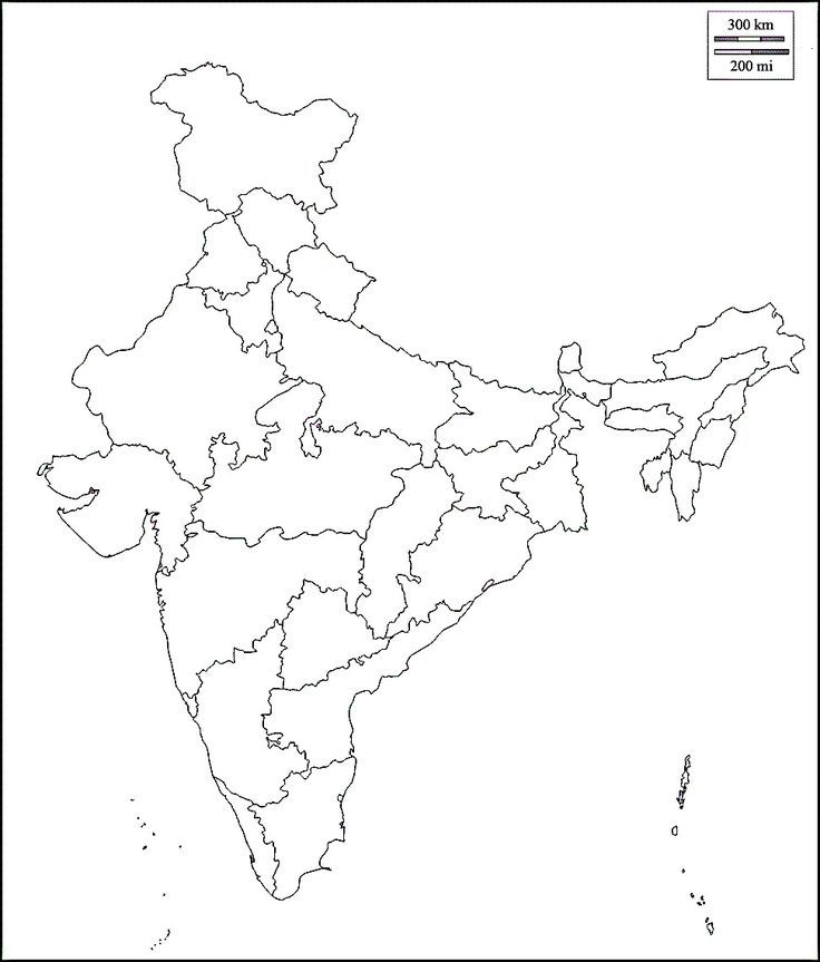 Image Result For India Political Map Blank India Map Map Outline 