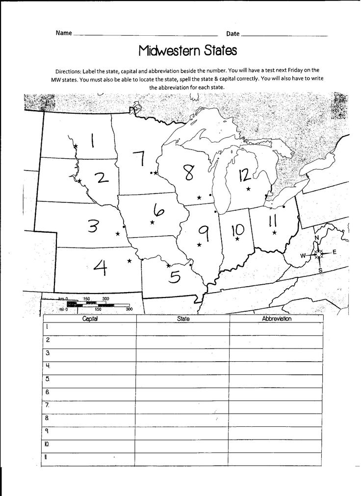 Image Result For Numbered States Map In West Regions Of United States