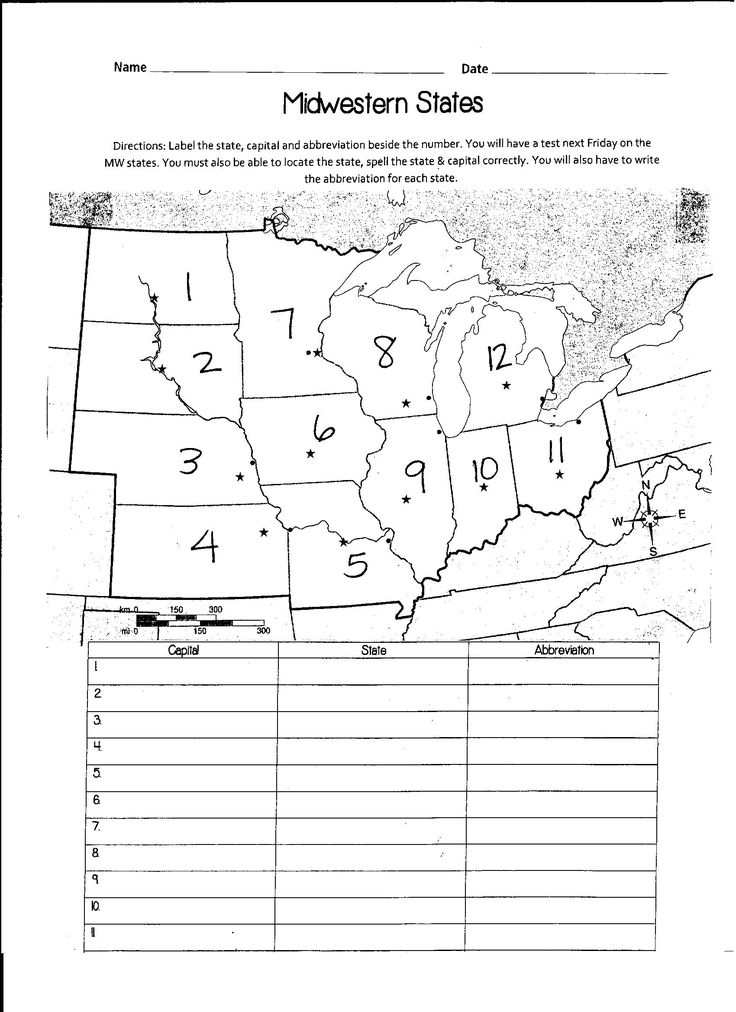 Image Result For Numbered States Map In West Regions Of United States 