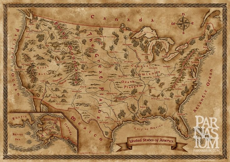 Imgur Fantasy Map Map Print Map Usa