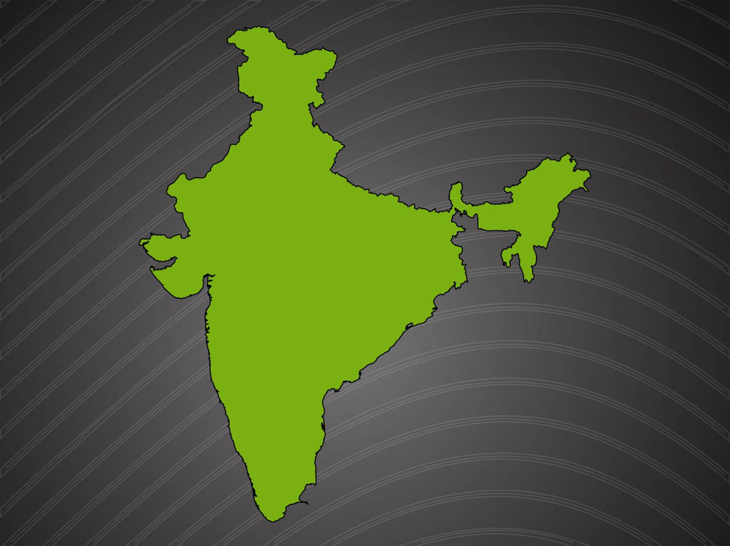 India Vector Map Vector Art Graphics Freevector