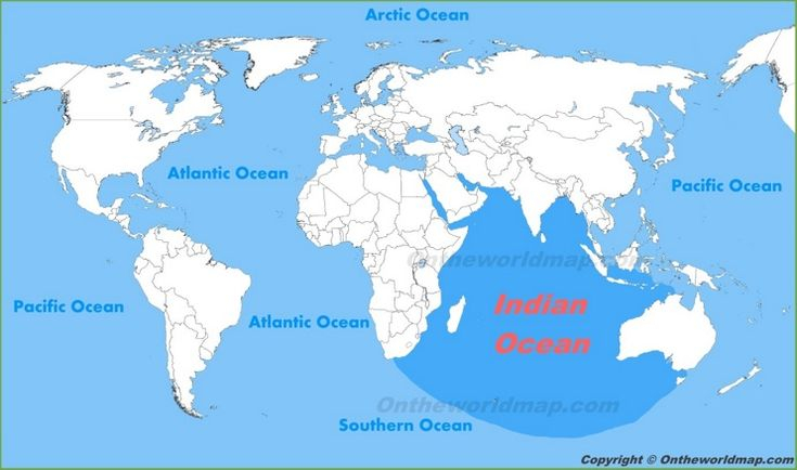 Indian Ocean Location On The World Map World Map Asia Map Map