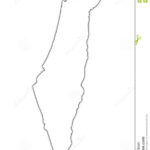 Israel Outline Map Stock Illustration Illustration Of Diagram 4360480