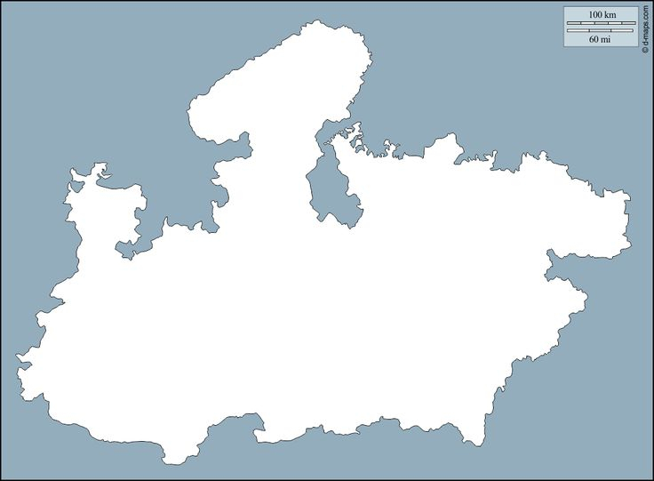 Madhya Pradesh Free Map Free Blank Map Free Outline Map Free Base 