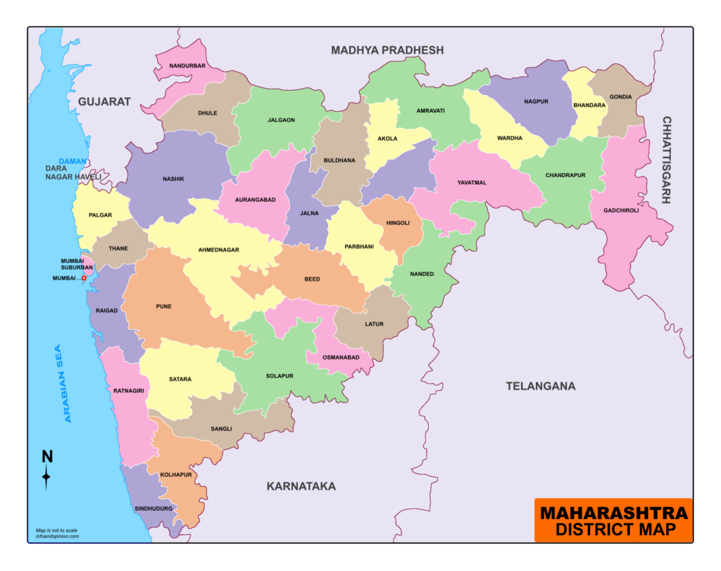 Maharashtra Map Download Free Pdf District Road City Map 