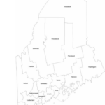 Maine County Map With County Names Free Download
