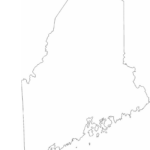 Maine State Outline Map Free Download