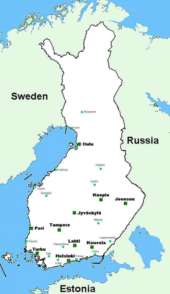 Map Of Finland Overview Map Worldofmaps Online Maps And 