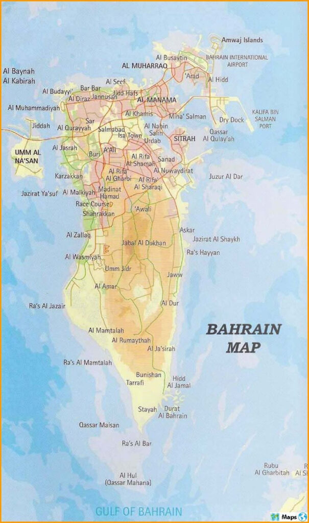  Maps Of Bahrain Complete Colection Of Maps Of The World 