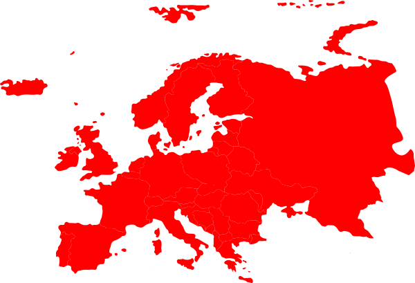 Montessori Europe Continent Map Outline Clip Art At Clker Vector 