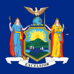 New York State Information Symbols Capital Constitution Flags