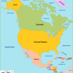 North America Map Countries Of North America Maps Of North America