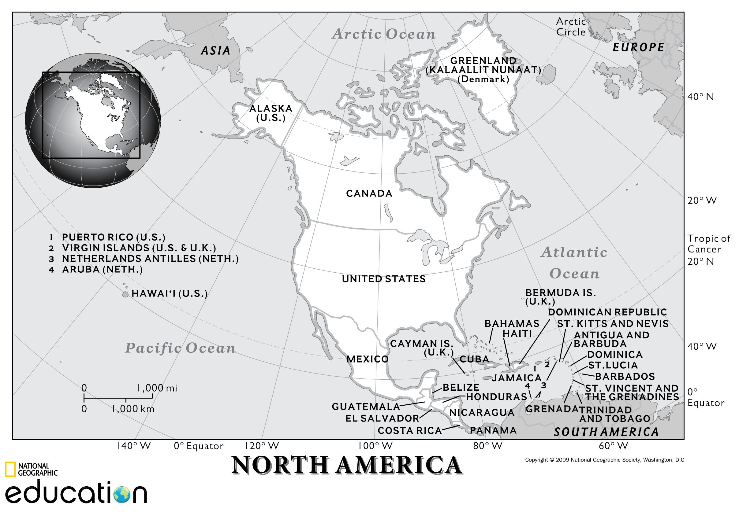 North America Physical Geography National Geographic Society