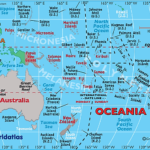 Ocean Map Map Of Oceania Oceania Outline Map And Maps Of Landforms