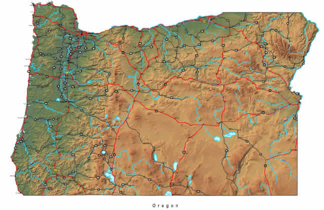 Oregon Map Online Maps Of Oregon State