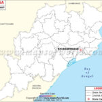 Orissa Outline Map Map Outline India Map