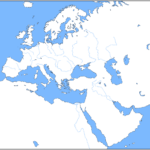 Outline Map Of Europe Middle East Map Europe Map Map