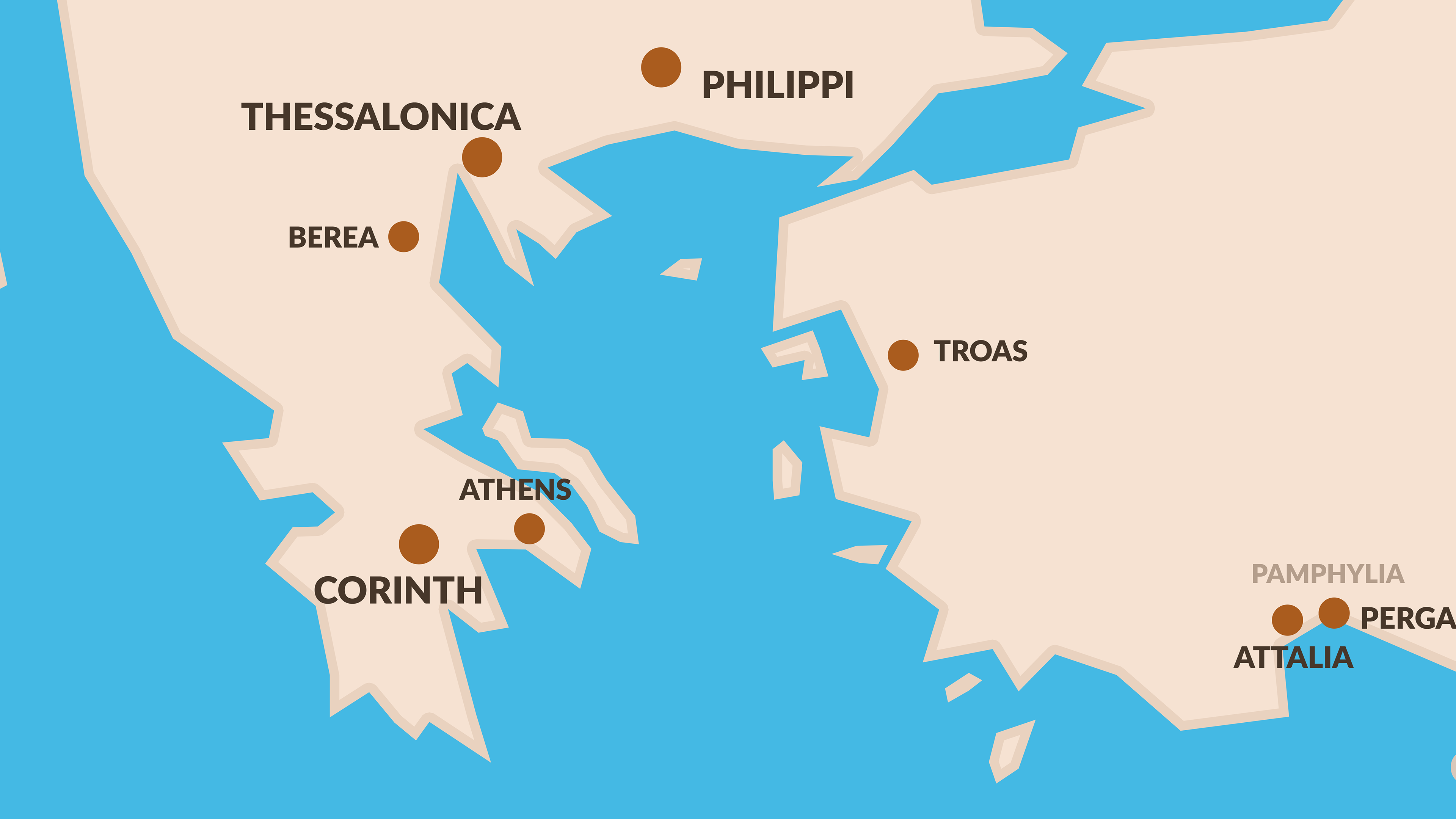 Pauls Second Missionary Journey Map Maping Resources