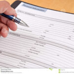 Personal Information Reference Sheet Stock Images Image 16036754