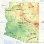 Physical Map Of Arizona