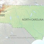 Physical Map Of North Carolina