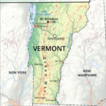 Physical Map Of Vermont