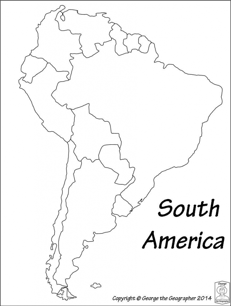 Printable Blank Map Of South America Printable Maps