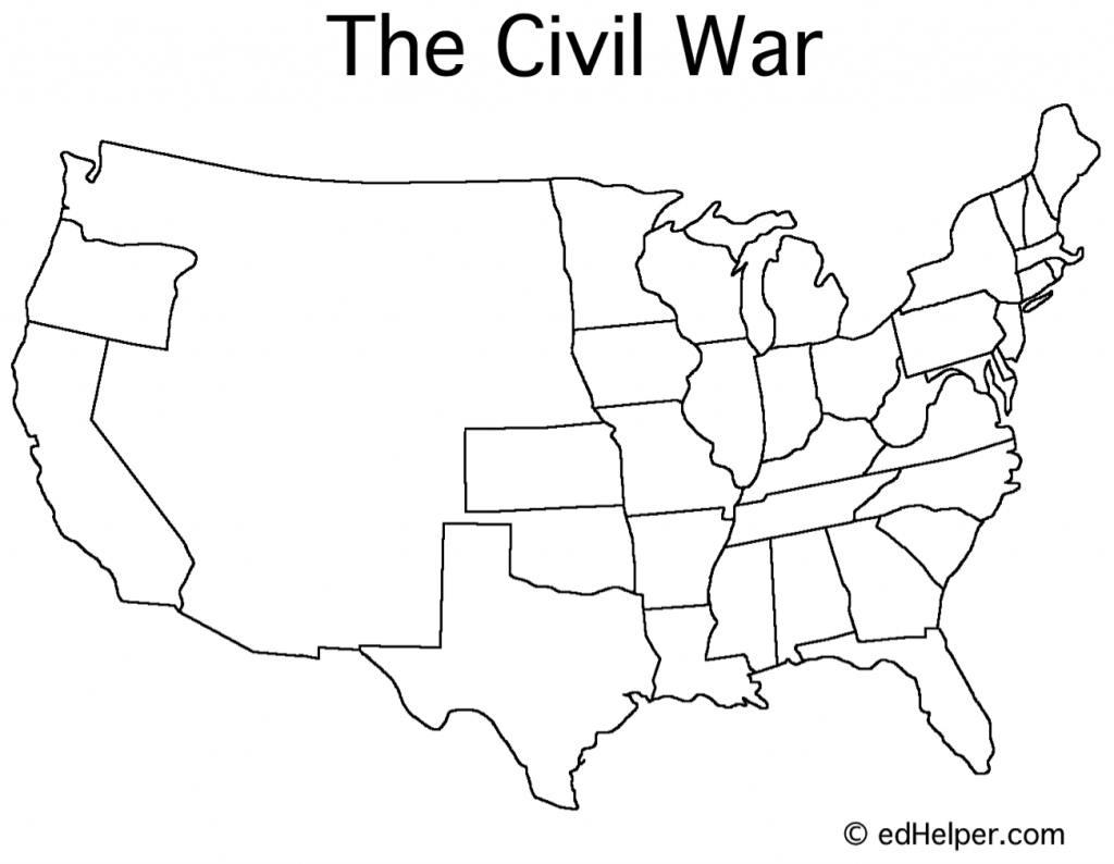 Printable Civil War Map Free Printable Maps