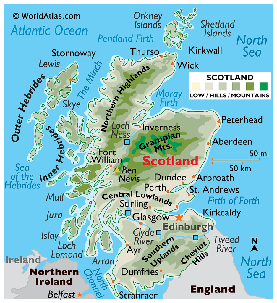 Scotland Maps Facts World Atlas