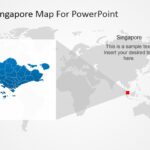 Singapore Highlighted Position In Worldmap For PowerPoint SlideModel