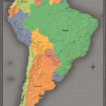 South America Contemporary Wall Map By Outlook Maps MapSales
