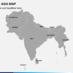 South Asia Map PowerPoint SketchBubble