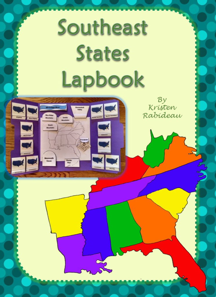 Southeast States Lapbook Drawn2BCreative